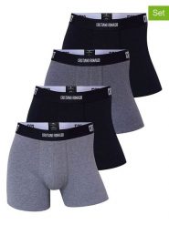 CR7 Bokserki (4 pary) w kolorze szarym i czarnym rozmiar: L. Czarne bokserki męskie CR7, bez wzorów. Za 86.99 zł.