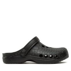Klapki Dry Walker. Czarne klapki damskie Dry Walker, bez wzorów, bez obcasa. Za 39.99 zł.