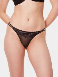 Triumph Stringi Hypnotic Spotlight String 10215981 Czarny. Czarne stringi damskie Triumph, bez wzorów, z syntetyku. Za 79.99 zł.