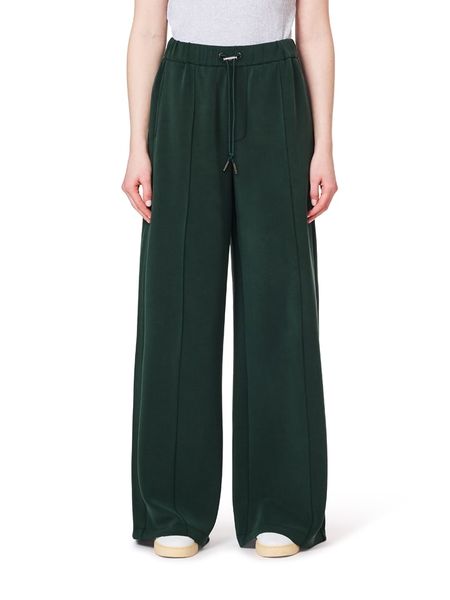 Scotch & Soda Spodnie w kolorze ciemnozielonym rozmiar: L. Zielone spodnie materiałowe damskie Scotch & Soda, bez wzorów, z materiału, z podwyższonym stanem. Za 229.95 zł.
