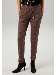 Aniston Spodnie w kolorze brązowym rozmiar: 40. Brązowe spodnie materiałowe damskie Aniston, bez wzorów, z materiału. Za 91.34 zł.