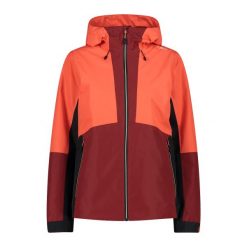 Kurtka przeciwdeszczowa z odpinanym kapturem damska CMP. Brązowe kurtki damskie CMP, bez wzorów. Za 543.45 zł.