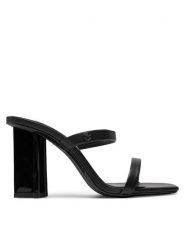 KARL LAGERFELD Klapki KL33920 Czarny. Czarne klapki damskie Karl Lagerfeld, bez wzorów, ze skóry, bez obcasa. Za 1,369.00 zł.