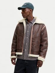 Jack & Jones Kurtka z imitacji skóry Liverpool 12282948 Brązowy Regular Fit. Brązowe kurtki męskie Jack & Jones, m, bez wzorów, ze skóry, bez kaptura. Za 379.99 zł.