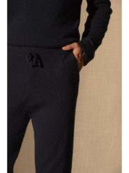 Perfect Cashmere Kaszmirowe spodnie "Stuart" w kolorze granatowym rozmiar: XXL. Niebieskie spodnie materiałowe męskie Perfect Cashmere, bez wzorów, z kaszmiru. Za 434.99 zł.