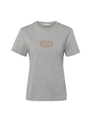 Liu Jo Collection Koszulka Kobiety Bawełna szary, M. Szare t-shirty damskie Liu Jo Collection, m, bez wzorów, z bawełny, bez kołnierzyka. Za 139.95 zł.