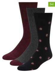 Ted Baker Skarpety (6 par) w kolorze czarno-bordowym rozmiar: onesize. Czarne skarpetki męskie Ted Baker, bez wzorów. Za 43.99 zł.