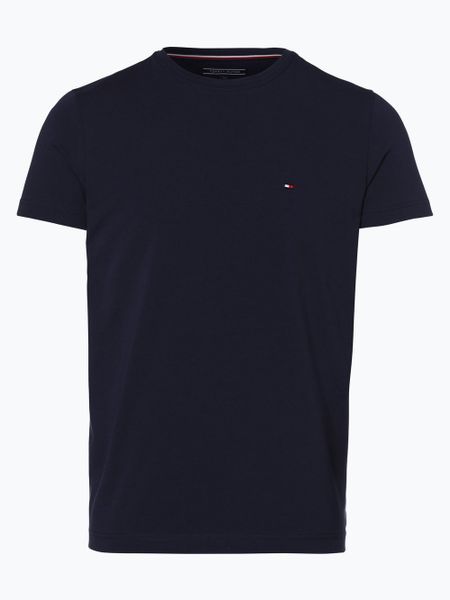 Tommy Hilfiger T-shirt Mężczyźni Dżersej niebieski, S. Niebieskie t-shirty męskie Tommy Hilfiger, m, bez wzorów, z bawełny, bez kołnierzyka. Za 179.95 zł.