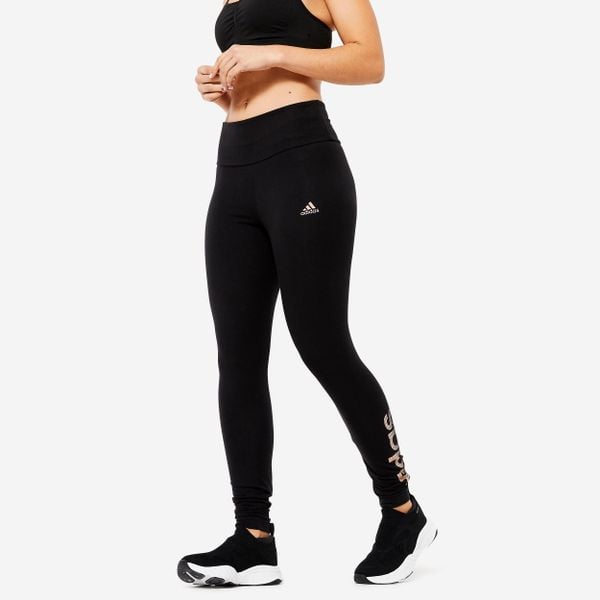 Legginsy fitness damskie ADIDAS. Czarne legginsy damskie Adidas, s, bez wzorów, z bawełny, na fitness i siłownię. W wyprzedaży za 79.99 zł.