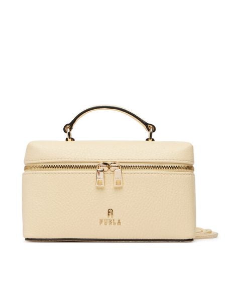 Furla Torebka Camelia Micro WE00625 HSF000 CN DFM00 Żółty jasny. Żółte torebki klasyczne damskie Furla, bez wzorów, ze skóry, wizytowe, bez kołnierzyka, bez ramiączek. Za 944.99 zł.