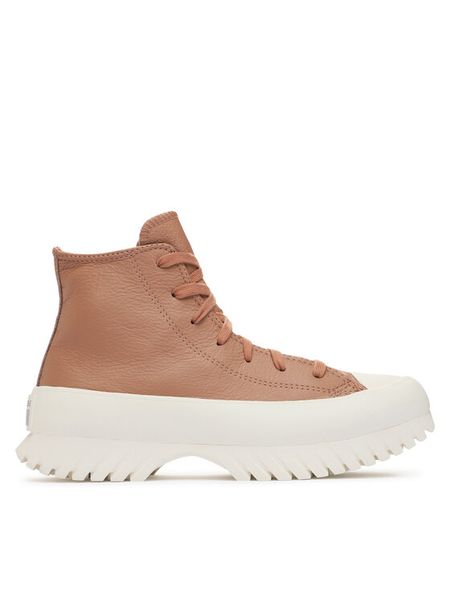 Converse Trampki Chuck Taylor All Star Lugged 2.0 A07129C Beżowy. Brązowe trampki i tenisówki damskie Converse, bez wzorów, ze skóry. Za 309.99 zł.