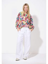 More & More Bluzka w kolorze różowym ze wzorem rozmiar: 42. Różowe bluzki damskie MORE & MORE, bez wzorów, z bawełny, bez kołnierzyka, bez ramiączek. Za 150.37 zł.