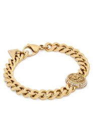 Guess Bransoletka JUBB06 190JW Złoty. Żółte bransoletki damskie Guess, metalowe. Za 294.99 zł.