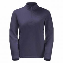 Bluza trekkingowa damska Jack Wolfskin Taunus Hz. Niebieskie bluzy bez kaptura damskie Jack Wolfskin, z puchu. Za 179.99 zł.