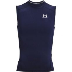 Koszulka bez rękawów Heatgear Under Armour. Białe bielizna termoaktywna męska Under Armour, m, bez wzorów. Za 200.00 zł.
