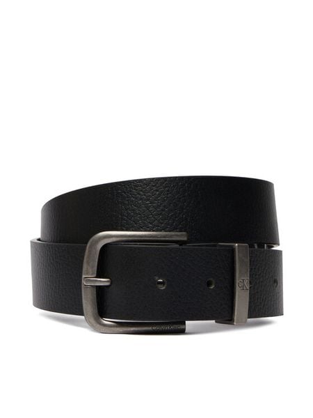 Calvin Klein Pasek Męski LV04D7130G Czarny. Czarne paski męskie CALVIN KLEIN, bez wzorów, ze skóry. Za 249.99 zł.