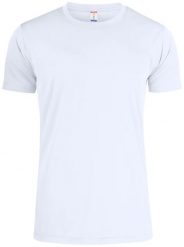 Clique Basic Active-T męski T-shirt 100% poliester – white. Białe t-shirty damskie CLIQUE, m, bez wzorów, z dzianiny, bez kołnierzyka. Za 86.50 zł.
