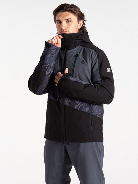 Dare 2b Kurtka narciarska "Baseplate II" w kolorze antracytowo-czarnym rozmiar: XS. Czarne kurtki narciarskie i snowboardowe damskie Dare 2b, xs, bez wzorów, bez kaptura, narciarskie. Za 317.62 zł.