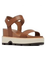 Sorel Sandały "Joanie IV" w kolorze jasnobrązowym rozmiar: 38. Brązowe sandały damskie Sorel, bez wzorów, bez obcasa. Za 260.99 zł.