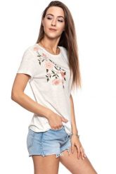 MUSTANG T SHIRT DAMSKI Alina C Embro 1009063 2020. Brązowe t-shirty damskie Mustang, s, bez wzorów, bez kołnierzyka. W wyprzedaży za 39.99 zł.