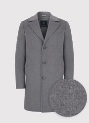PAKO LORENTE – Męski szary płaszcz z wełną. Szare płaszcze męskie Pako Lorente, na zimę, m, bez wzorów, z jeansu, eleganckie. Za 349.99 zł.