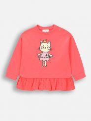 Coccodrillo Bluza w kolorze różowym rozmiar: 80. Różowe bluzy i bluzki niemowlęce COCCODRILLO, bez wzorów, z bawełny, bez ramiączek, bez kaptura. Za 30.99 zł.