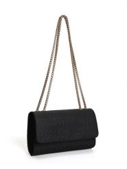 Lucky Bees Torebka w kolorze czarnym - 22 x 15 x 5 cm rozmiar: onesize. Czarne torebki klasyczne damskie Lucky Bees, bez wzorów, z materiału, bez dodatków. Za 65.99 zł.