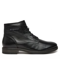 Kozaki Bugatti. Czarne buty zimowe męskie Bugatti, bez zapięcia. Za 569.99 zł.