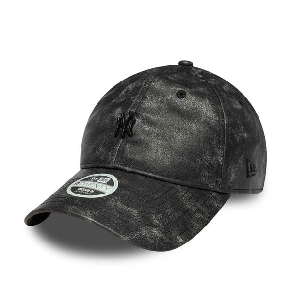 Czapka z daszkiem New Era femme New York Yankees 9Twenty. Czarne czapki z daszkiem damskie New Era, bez wzorów, z bawełny. Za 138.00 zł.
