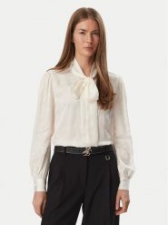 Tommy Hilfiger Bluzka WW0WW52238 Kremowy Regular Fit. Białe bluzki damskie Tommy Hilfiger, bez wzorów, z wiskozy, bez ramiączek. Za 649.99 zł.