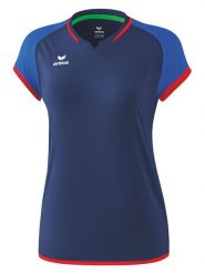 Erima Koszulka sportowa "Zenari 3.0" w kolorze granatowym rozmiar: 44. Niebieskie bluzki sportowe damskie Erima, z materiału, bez kołnierzyka, bez ramiączek. Za 84.99 zł.