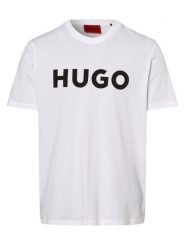 HUGO T-shirt Mężczyźni Dżersej biały, M. Białe t-shirty męskie Hugo, m, bez wzorów, z dżerseju, bez kołnierzyka. Za 199.95 zł.