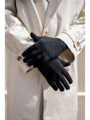 INKA BRAND Kaszmirowe rękawiczki w kolorze czarnym rozmiar: onesize. Czarne rękawiczki damskie INKA BRAND, bez wzorów, z kaszmiru. Za 183.59 zł.