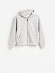 Bluza z kapturem - jasnoszary. Szare bluzy z kapturem męskie Reserved, l, z bawełny. Za 149.99 zł.