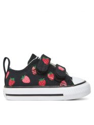Converse Trampki Chuck Taylor All Star Strawberries Easy-On A14929C Czarny. Czarne trampki i tenisówki dziewczęce Converse, bez wzorów, z materiału, bez zapięcia. Za 179.99 zł.