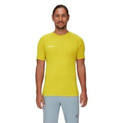 Koszulka sportowa męska Mammut Aegility Fl Outdoor. Żółte t-shirty sportowe męskie Mammut, m, bez ramiączek, outdoorowe. Za 362.00 zł.