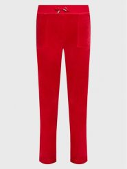 Juicy Couture Spodnie dresowe Del Ray JCAP180 Czerwony Regular Fit. Czerwone spodnie dresowe damskie Juicy Couture, m, bez wzorów, z dresówki. Za 439.99 zł.