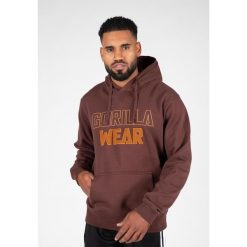 Nevada Bluza z kapturem - Brązowy. Brązowe bluzy sportowe męskie GORILLA WEAR, bez wzorów, bez kołnierzyka, bez ramiączek. Za 340.00 zł.