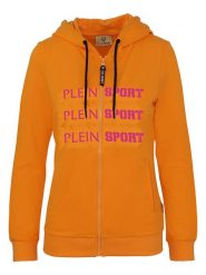 Plein Sport Bluza w kolorze pomarańczowym rozmiar: XL. Pomarańczowe bluzy sportowe męskie Plein Sport, bez wzorów, sportowe, bez kołnierzyka, bez ramiączek. Za 237.17 zł.