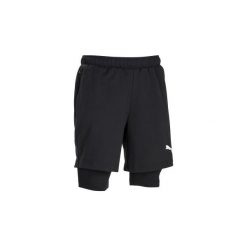 Spodenki 2 w 1 Gym & Pilates męskie. Czarne szorty męskie Puma, m, z bawełny, na jogę i pilates. Za 129.99 zł.