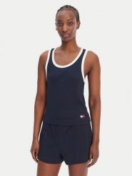 Tommy Hilfiger Top UW0UW06308 Granatowy. Niebieskie topy damskie Tommy Hilfiger, m, bez wzorów, z syntetyku, bez kołnierzyka. Za 169.99 zł.