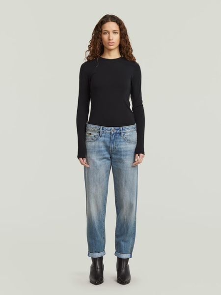 G-Star Dżinsy - Boyfriend fit - w kolorze niebieskim rozmiar: W25/L/30. Niebieskie jeansy damskie G-Star, z podwyższonym stanem. Za 169.95 zł.