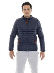 Kurtka puchowa z pełny zamek błyskawiczny na co dzień. Czarne kurtki treningowe męskie LEONE 1947 APPAREL, s, bez wzorów, z puchu, na fitness i siłownię. Za 530.46 zł.