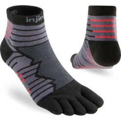 Skarpety do biegania Injinji Ultra Run Mini-Crew. Czarne skarpetki męskie Injinji, bez wzorów. Za 88.99 zł.