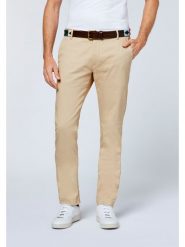 Polo Sylt Spodnie chino w kolorze beżowym rozmiar: 56. Brązowe spodnie materiałowe męskie Polo Sylt, bez wzorów. Za 100.99 zł.