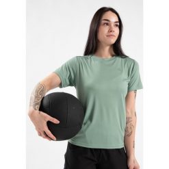 Mokena Koszulka - Zielony. Zielone bluzki damskie GORILLA WEAR, bez wzorów, sportowe, bez kołnierzyka, bez ramiączek. Za 189.00 zł.