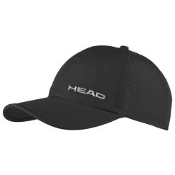Czapka Head Pro. Czarne czapki męskie HEAD, bez wzorów, z materiału, sportowe. Za 99.00 zł.