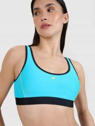 GÓRA OD BIKINI 4F DAMSKI STRÓJ KĄPIELOWY M F077. Niebieskie bikini damskie 4f, bez wzorów. Za 54.50 zł.