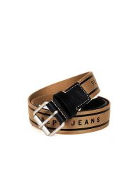 Pepe Jeans Pasek "Berni" | PM020990 | Berni Belt | Mężczyzna | Czarny. Czarne paski męskie Pepe Jeans, bez wzorów, z jeansu. W wyprzedaży za 139.00 zł.