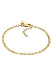 Elli PREMIUM Damski Łańcuszek pancerka regulowany, Basic Trend w pozłacanym srebrze próby 925 Sterling Silver Bransoletki 1 ct. Szare bransoletki damskie Elli PREMIUM, pozłacane. Za 238.99 zł.